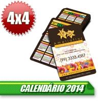 Calendário de Bolso 65x95mm Cou. 250g 4x4 1000x