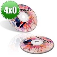 ADESIVO EM VINIL 11,5X11,5 CD / DVD - 4x0 - 1 UNID